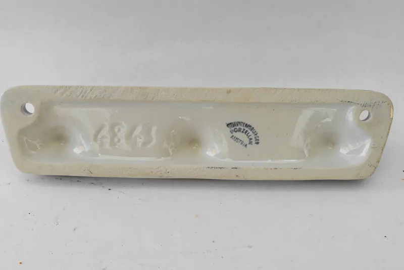 Pamono Art Deco Porcelain Kitchen Wall Hooks, 1930s> Racks, Hooks & Valets