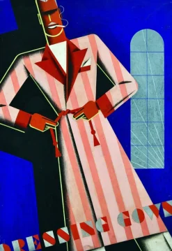 Pamono Art Deco Poster of Man in Dressing Gown by Theodor Kindel, 1920s> Posters