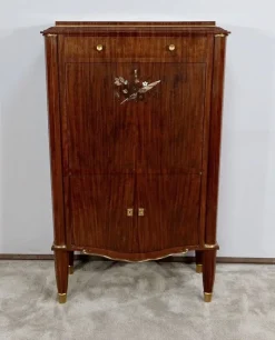 Pamono Art Deco Precious Wood Secretary by Jules Leleu for Maison Leleu, 1940s> Secretaires