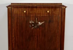 Pamono Art Deco Precious Wood Secretary by Jules Leleu for Maison Leleu, 1940s><noscript><img width=