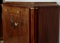 Pamono Art Deco Precious Wood Secretary by Jules Leleu for Maison Leleu, 1940s><noscript><img width=