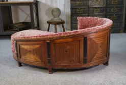 Pamono Art Deco Rognon Sofa in Mahogany Veneer, 1930s><noscript><img width=