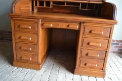 Online Pamono Art Deco Roller Shutter Secretaire in Oak