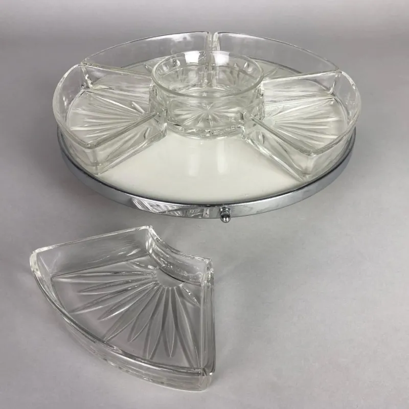 Pamono Art Deco Rotating Tray or Lazy Susan, 1930s> Trays