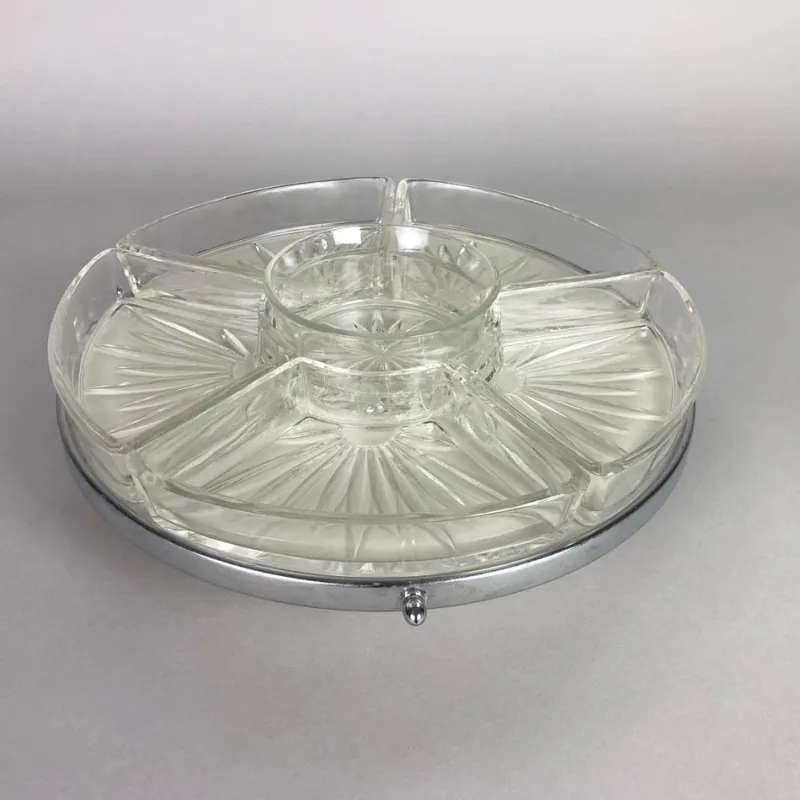 Pamono Art Deco Rotating Tray or Lazy Susan, 1930s> Trays