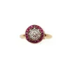Best Pamono Art Deco Ruby and Diamond Ring