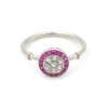 Hot Pamono Art Deco Ruby Target Ring