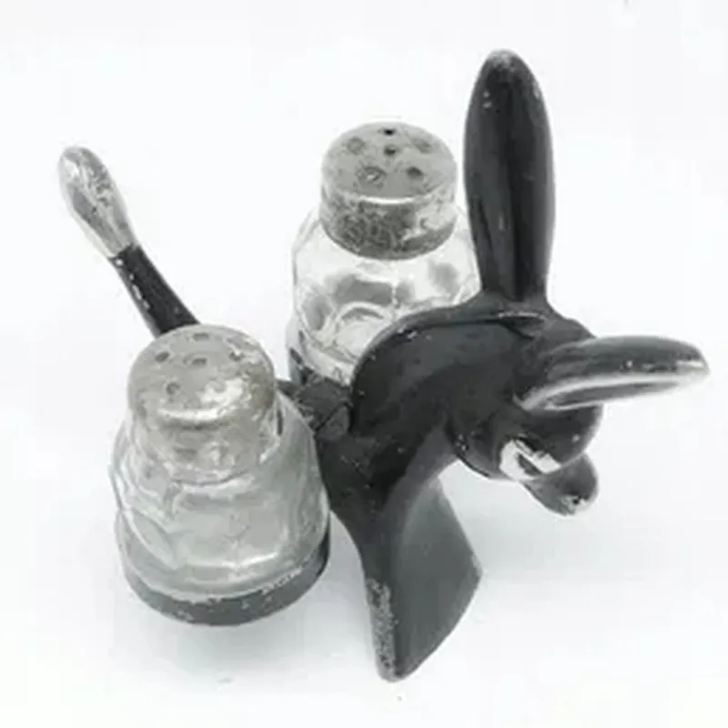 New Pamono Art Deco Salt and Pepper Pot from Herta Baller, Austria, 1930s, Set of 3