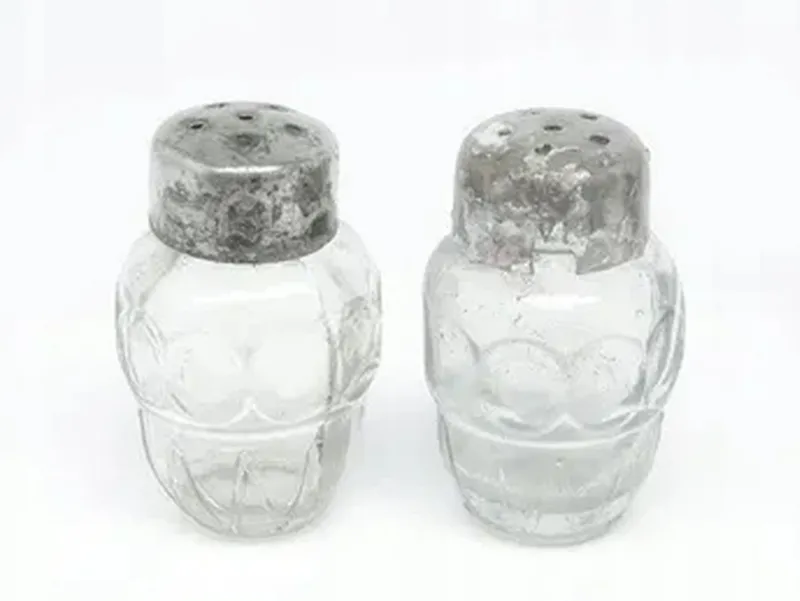 New Pamono Art Deco Salt and Pepper Pot from Herta Baller, Austria, 1930s, Set of 3