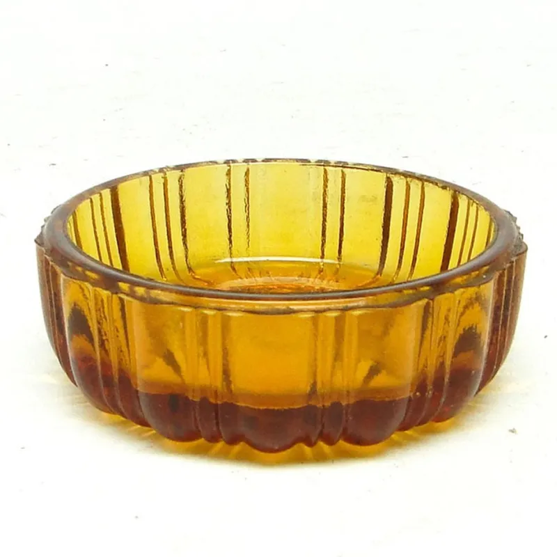 Pamono Art Deco Salt Holder from Zabkowice Glassworks, Poland, 1930s> Salt & Pepper Shakers