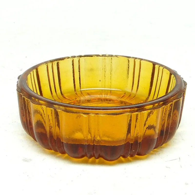 Pamono Art Deco Salt Holder from Zabkowice Glassworks, Poland, 1930s> Salt & Pepper Shakers