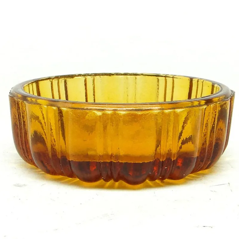 Pamono Art Deco Salt Holder from Zabkowice Glassworks, Poland, 1930s> Salt & Pepper Shakers
