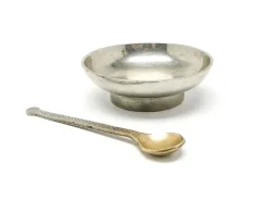 Pamono Art Deco Salt Holder with Spoon, Germany, 1930s, Set of 2><noscript><img width=