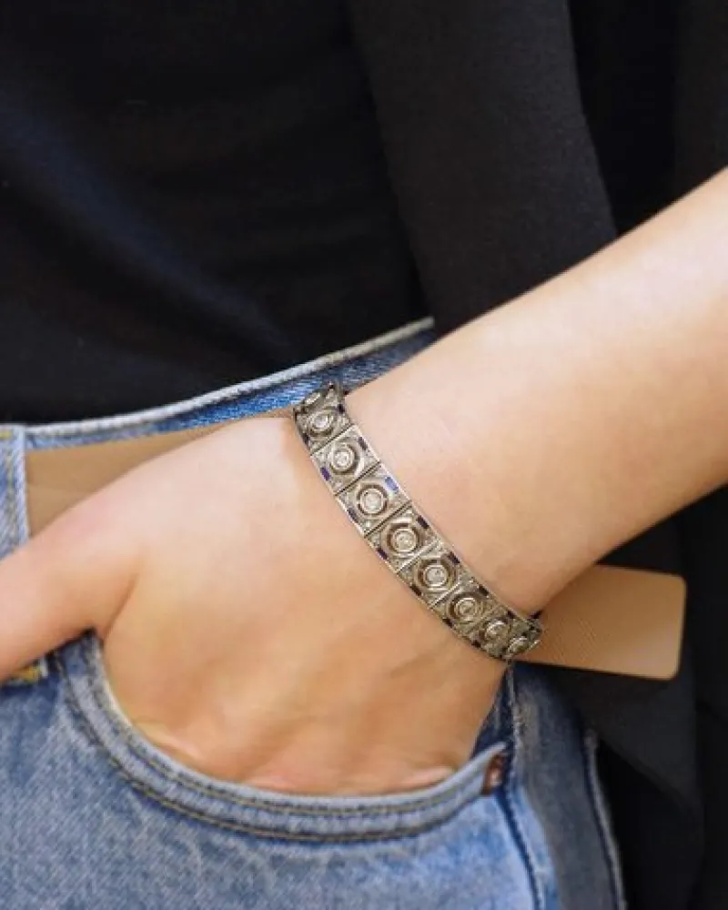 Pamono Art Deco Sapphire Bracelet> Bracelets