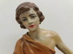 Pamono Art Deco Sculpture of Woman, 1930s><noscript><img width=