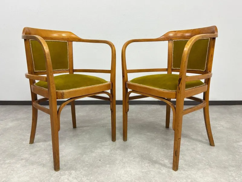 Pamono Art Deco Seating Group by Otto Wagner, 1890s, Set of 5> Living Room Sets