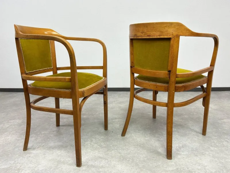 Pamono Art Deco Seating Group by Otto Wagner, 1890s, Set of 5> Living Room Sets