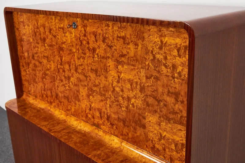 Pamono Art Deco Secretaire by Jindrich Halabala for Up Závody, 1930s> Secretaires