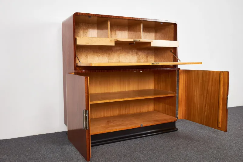 Pamono Art Deco Secretaire by Jindrich Halabala for Up Závody, 1930s> Secretaires