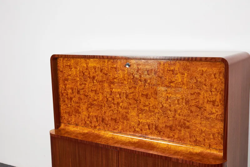 Pamono Art Deco Secretaire by Jindrich Halabala for Up Závody, 1930s> Secretaires