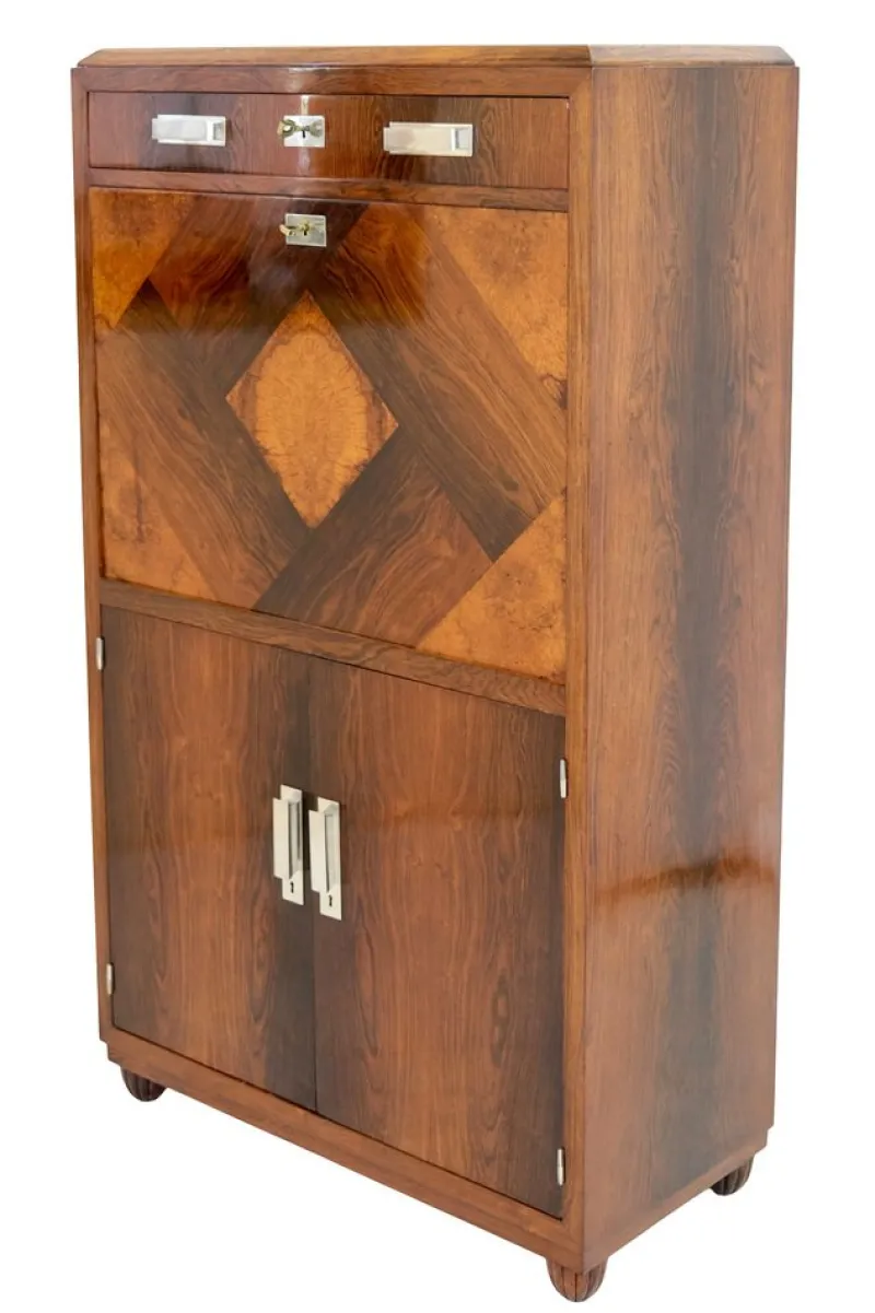 New Pamono Art Deco Secretary with Hidden Locking Mechanism, 1930s