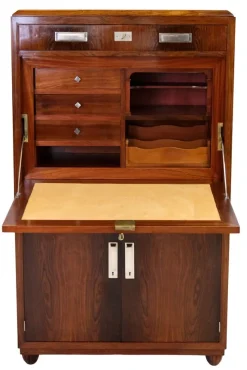 New Pamono Art Deco Secretary with Hidden Locking Mechanism, 1930s