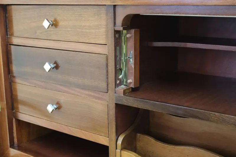 New Pamono Art Deco Secretary with Hidden Locking Mechanism, 1930s