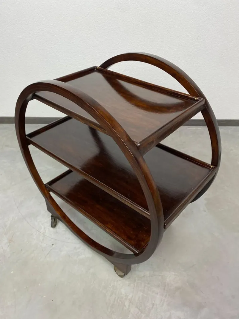 Pamono Art Deco Serving Trolley from Thonet, 1930