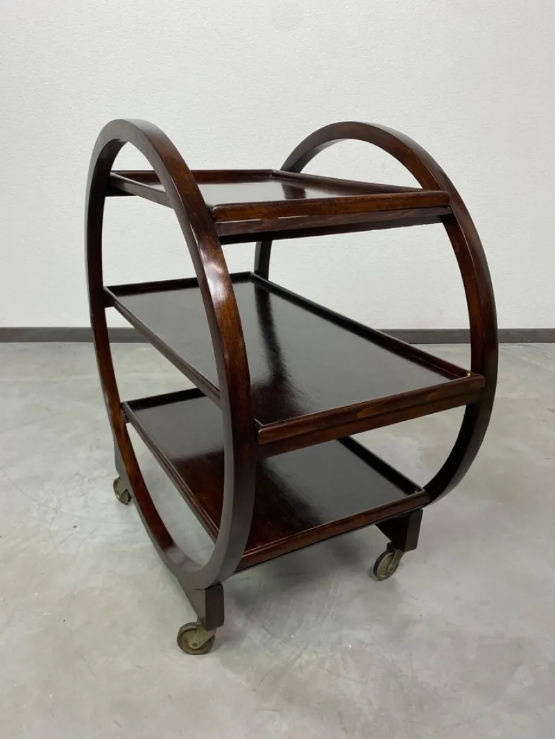 Pamono Art Deco Serving Trolley from Thonet, 1930