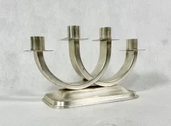 Hot Pamono Art Deco Silver Plated Candleholder from Quist, Esslingen, 1950s