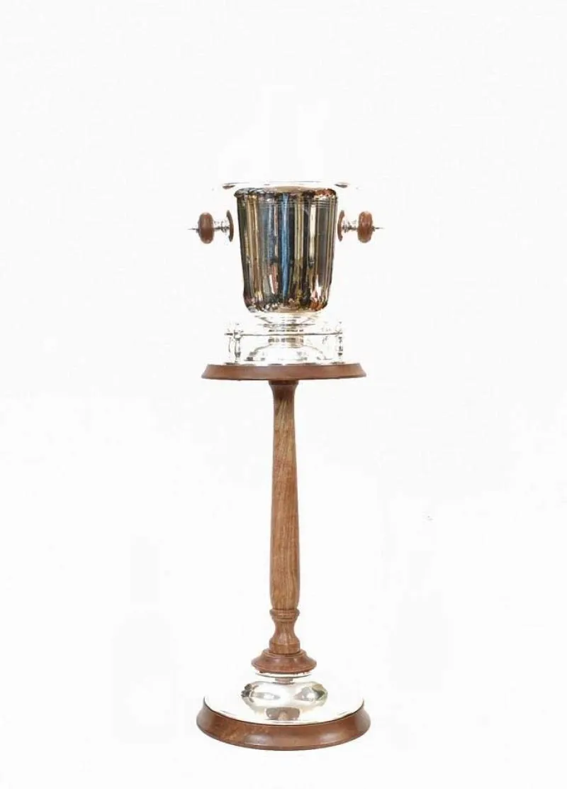 Pamono Art Deco Silver Plated Champagne Bucket Stand> Ice Buckets & Wine Coolers