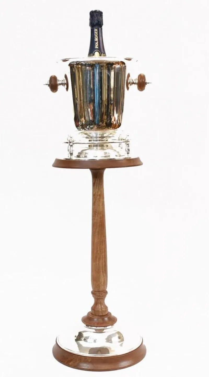 Pamono Art Deco Silver Plated Champagne Bucket Stand> Ice Buckets & Wine Coolers
