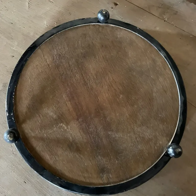 Hot Pamono Art Deco Silver Plated Metal & Mirror Tray, 1920s