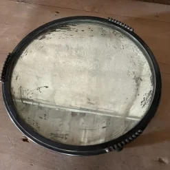 Hot Pamono Art Deco Silver Plated Metal & Mirror Tray, 1920s