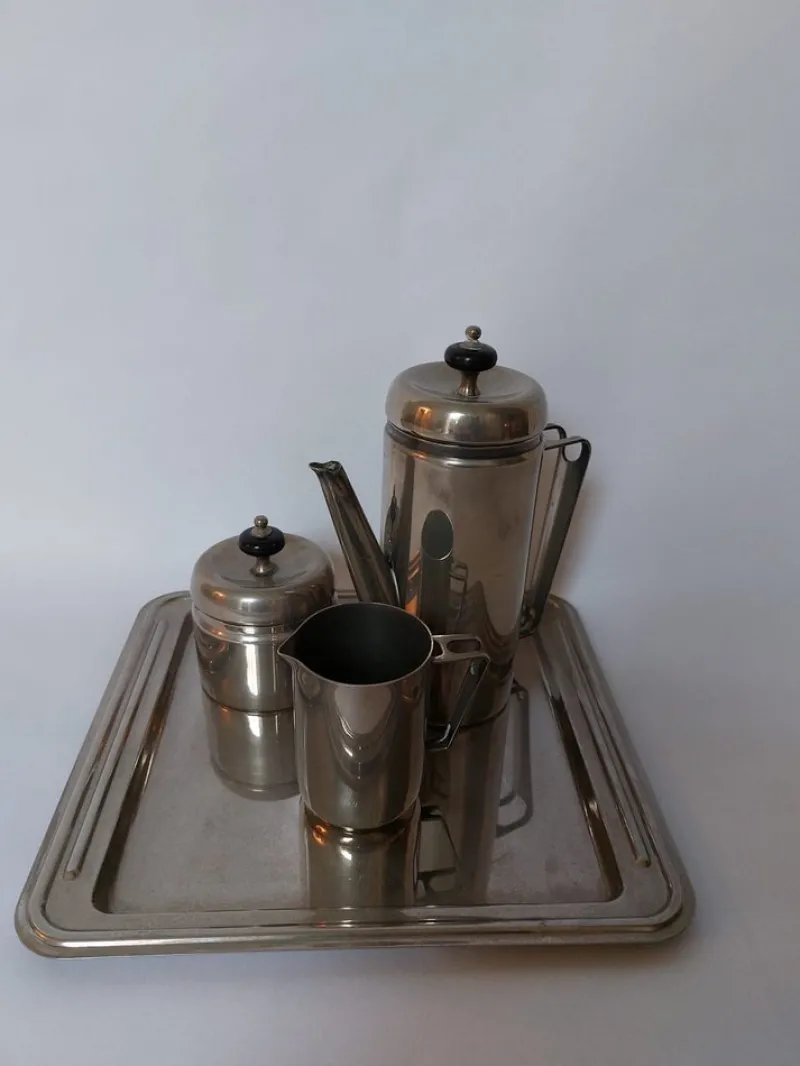 Clearance Pamono Art Deco Silver-Plated Coffee Service, 1930s, Set of 4