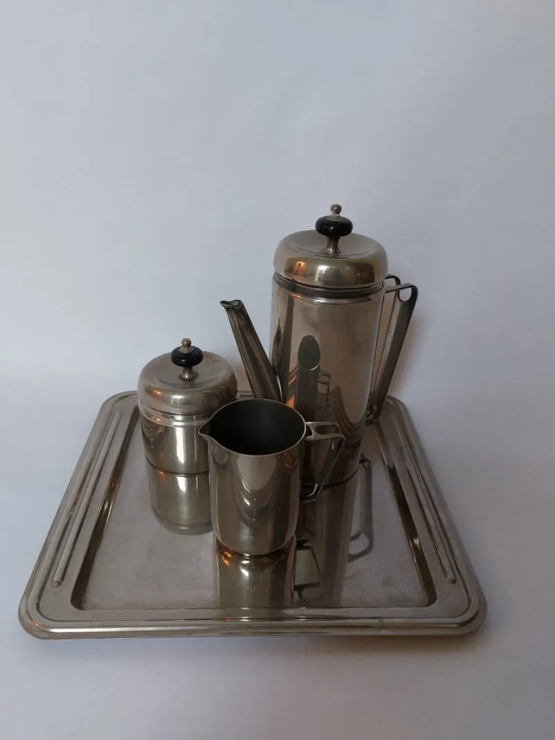 Clearance Pamono Art Deco Silver-Plated Coffee Service, 1930s, Set of 4