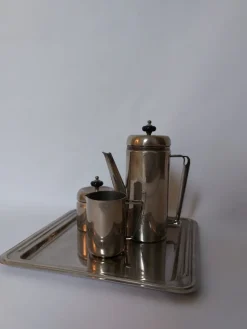 Clearance Pamono Art Deco Silver-Plated Coffee Service, 1930s, Set of 4