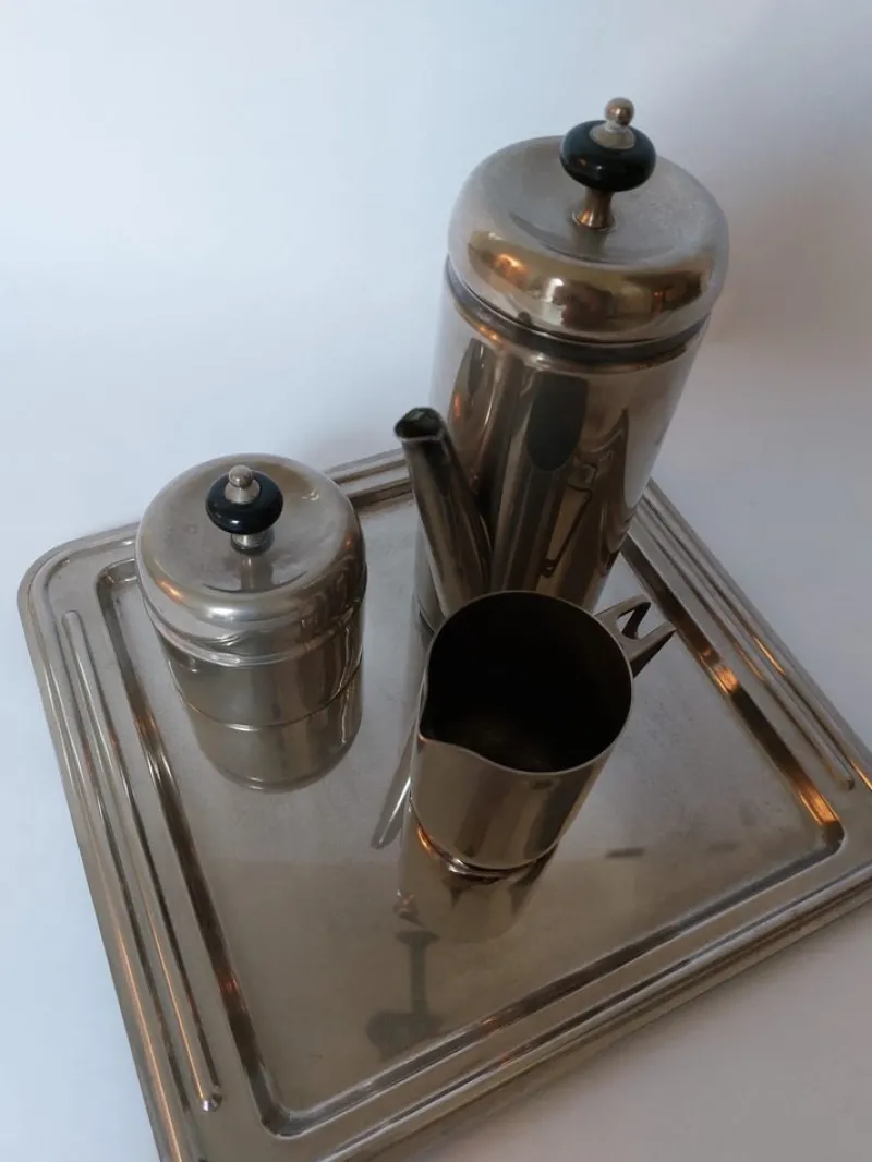 Clearance Pamono Art Deco Silver-Plated Coffee Service, 1930s, Set of 4