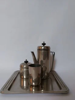 Clearance Pamono Art Deco Silver-Plated Coffee Service, 1930s, Set of 4