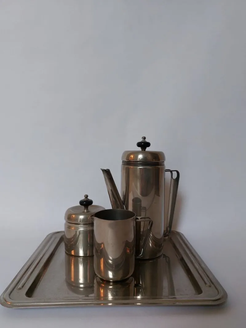 Clearance Pamono Art Deco Silver-Plated Coffee Service, 1930s, Set of 4