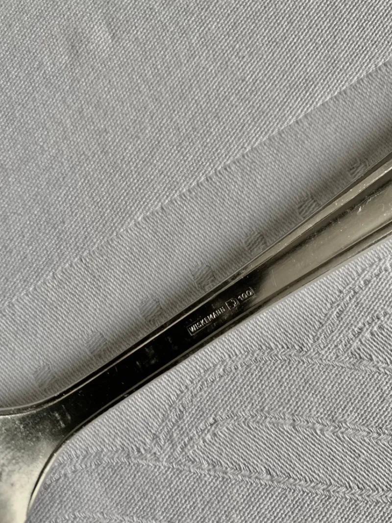 Pamono Art Deco Silver-Plated Cutlery Set with GHM Monogram from Wiskemann, Belgium, 1935, Set of 40> Cutlery & Serving Utensils