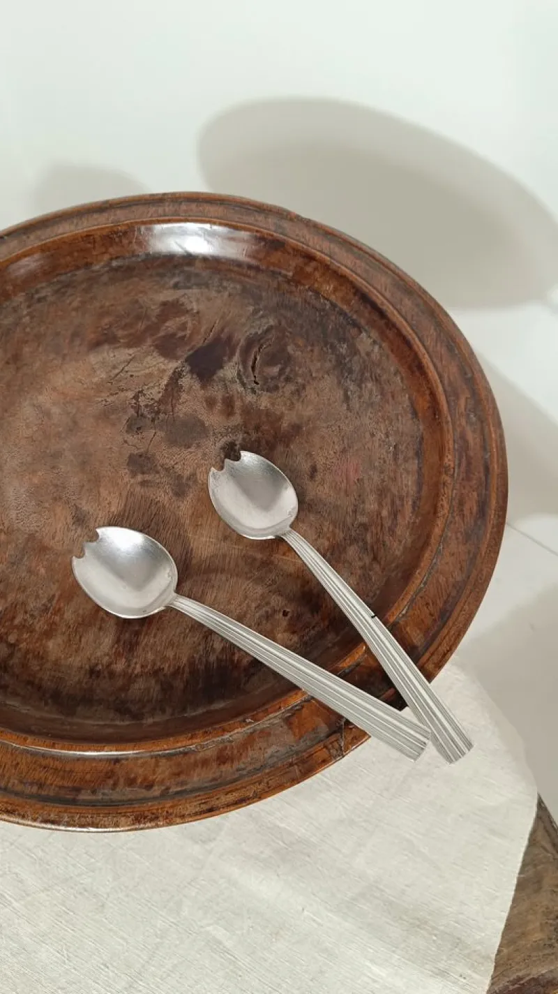 Pamono Art Deco Silver-Plated Flatware by Luc Lanel for Christofle, 1930s, Set of 32> Cutlery & Serving Utensils