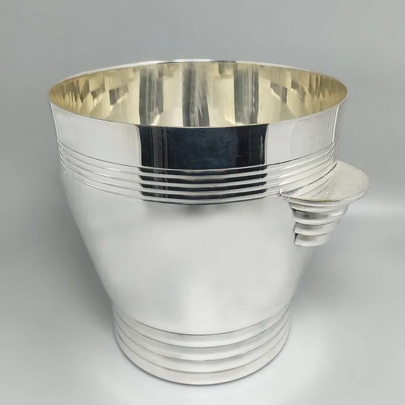 Sale Pamono Art Deco Silver-Plated Ice Bucket from Vuillermet, France, 1930s