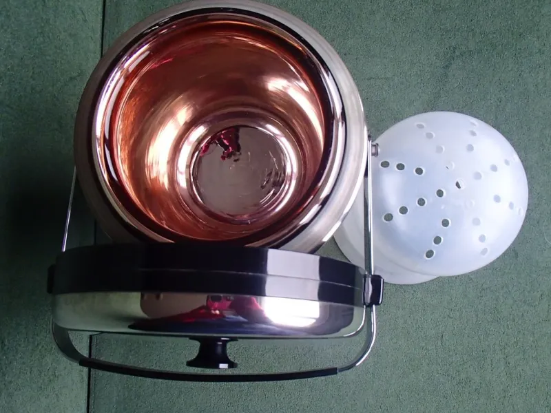 Pamono Art Deco SIlver-Plated Ice Bucket with Insert from Erhard, 1940s> Ice Buckets & Wine Coolers