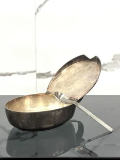 Online Pamono Art Deco Silver-Plated Sugar Bowl attributed to Gio Ponti for F.lli Calderoni, 1930s
