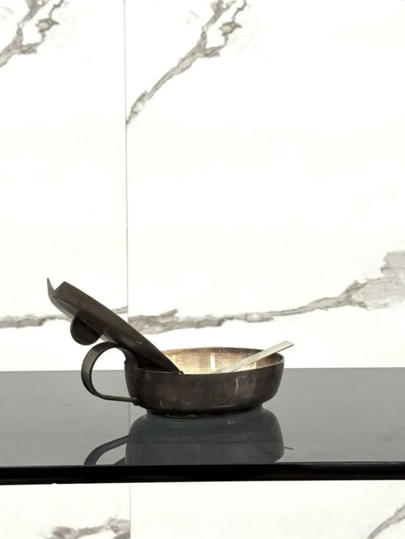 Online Pamono Art Deco Silver-Plated Sugar Bowl attributed to Gio Ponti for F.lli Calderoni, 1930s