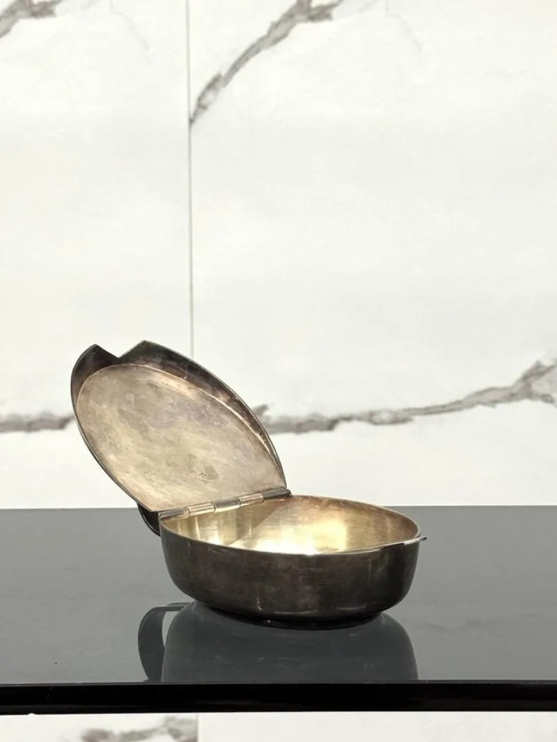 Online Pamono Art Deco Silver-Plated Sugar Bowl attributed to Gio Ponti for F.lli Calderoni, 1930s