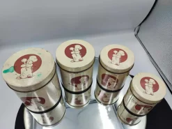 Pamono Art Deco Spice Containers, Set of 4