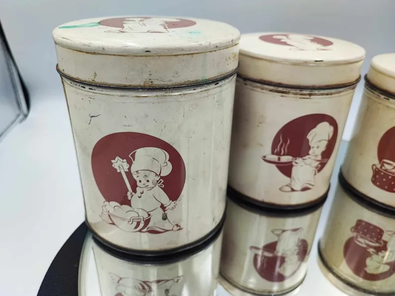 Pamono Art Deco Spice Containers, Set of 4