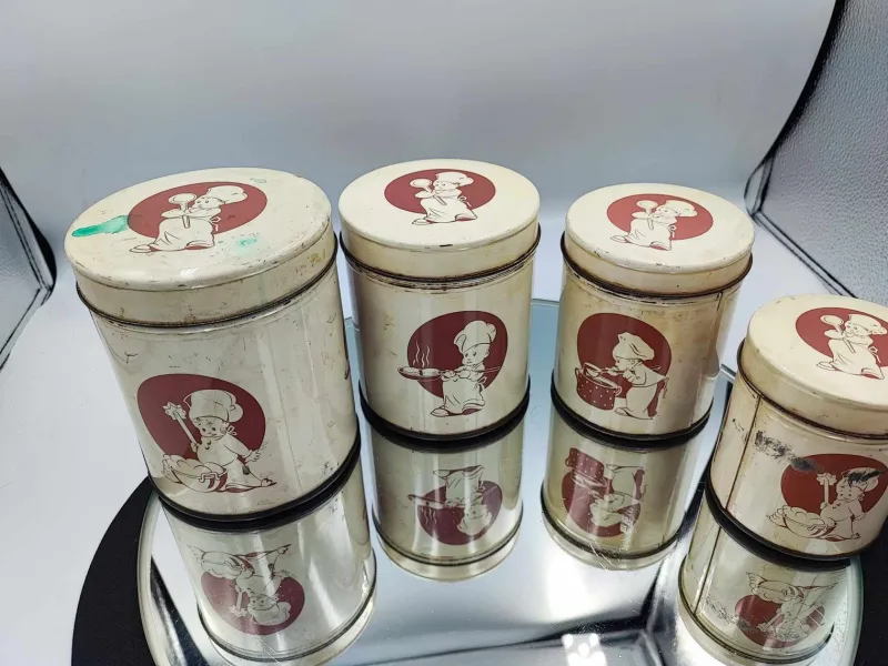 Pamono Art Deco Spice Containers, Set of 4